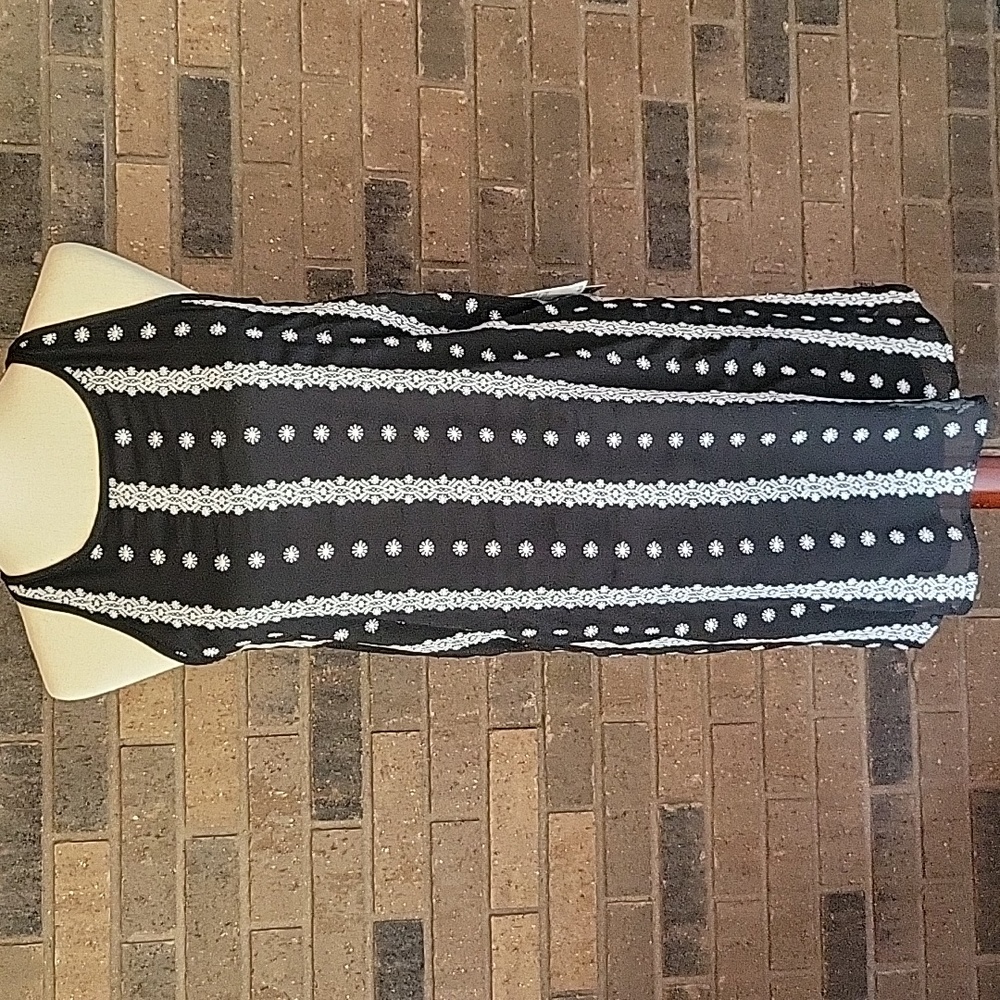 A. Byer black and white embellished dress, size M